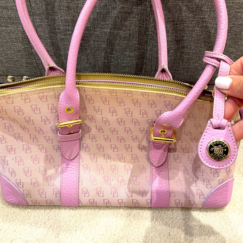 Vintage Dooney and Burke Purse Lavender Gold